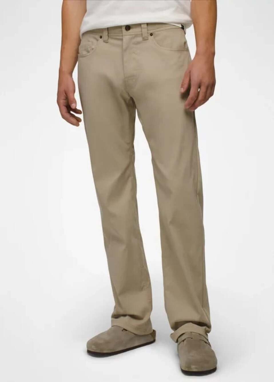 Prana Men’s Size 38x30 Beige Nylon Standard Fit Straight Leg Brion Pants